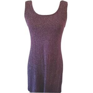RABBIT RABBIT RABBIT DESIGNS Women Purple Sparkle Cocktail Dress Jacket 6P
